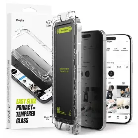   RINGKE EASY SLIDE 2-PACK iPhone 16 Pro készülékhez privacy üvegfólia