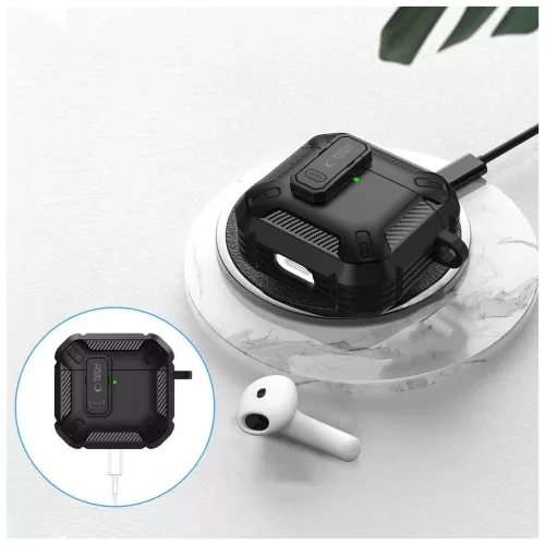 TECH-PROTECT CARBONOX APPLE AIRPODS 4 készülékhez tok fekete