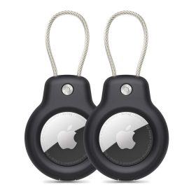   TECH-PROTECT ROUGH VEIN AirTag tok 2-PACK APPLE AIRTAG készülékhez 1/2 fekete