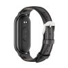 TECH-PROTECT LEATHERFIT Xiaomi Smart Band 8 / 9 / 10 / NFC készülékhez tok fekete