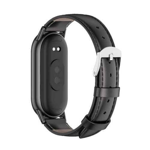 TECH-PROTECT LEATHERFIT Xiaomi Smart Band 8 / 9 / 10 / NFC készülékhez tok fekete