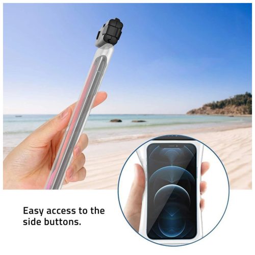 TECH-PROTECT UWC7 Univerzális vízálló tok 6.9 INCH fekete/narancssárga