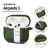 TECH-PROTECT szilikon kampó Apple Airpods 3 készülékhez olívzöld