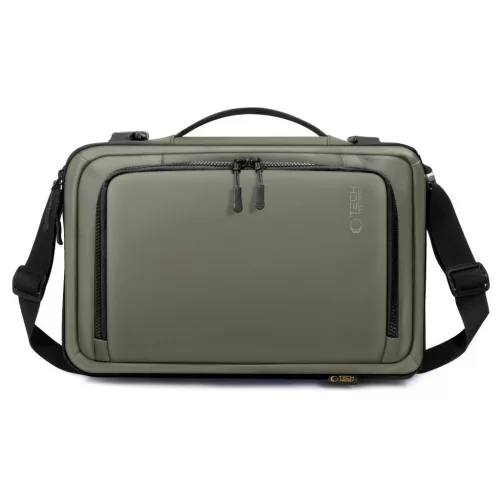 TECH-PROTECT DEFENDER S50 RYANAIR & WIZZAIR TRAVEL laptop kabin hátizsák 20L 40x20x25 olívazöld