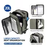 TECH-PROTECT DEFENDER S50 RYANAIR & WIZZAIR TRAVEL laptop kabin hátizsák 20L 40x20x25 olívazöld