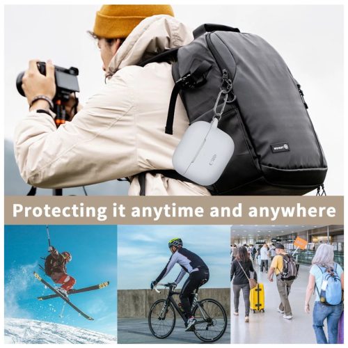 TECH-PROTECT szilikon kampó – APPLE AIRPODS 3 készülékhez neon narancs