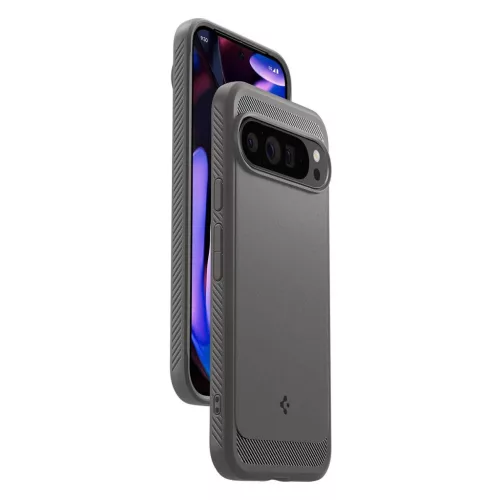 SPIGEN RUGGED ARMOR tok Google Pixel 9 Pro XL készülékhez, márványszürke