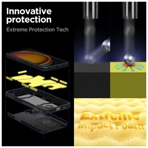 SPIGEN TOUGH ARMOR tok Samsung Galaxy Xcover 7 Pro készülékhez fekete