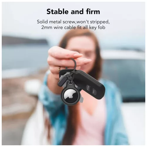 TECH-PROTECT ROUGH CHAIN 2-PACK APPLE AIRTAG 1 / 2 készülékhez fekete