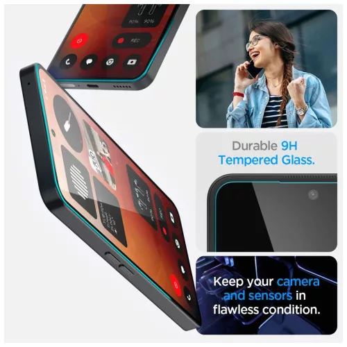 Spigen Glas.TR "EZ FIT" temperált üveg kijelzővédő Nothing Phone 3A / 3A PRO készülékhez, átlátszó