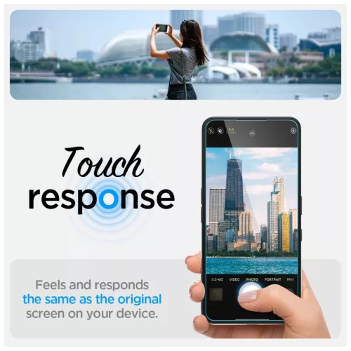 Spigen Glas.TR "EZ FIT" temperált üveg kijelzővédő Nothing Phone 3A / 3A PRO készülékhez, átlátszó