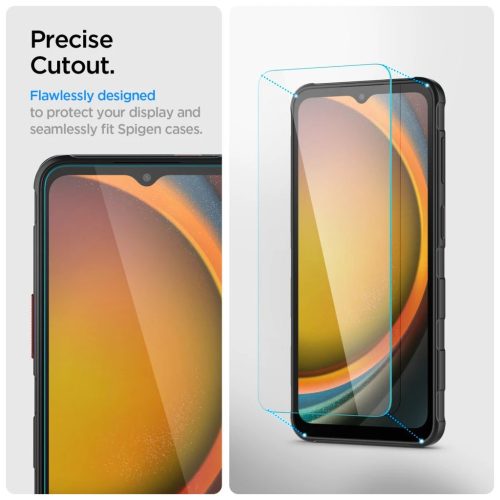 Spigen Glas.TR Slim 2-PACK Galaxy Xcover 7 / 7 Pro készülékhez temperált üveg kijelzővédő átlátszó