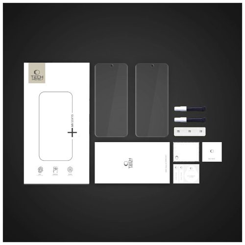 Edzett üveg kijelzővédő TECH-PROTECT UV+ 2-csomag MOTOROLA EDGE 60 PRO készülékhez átlátszó