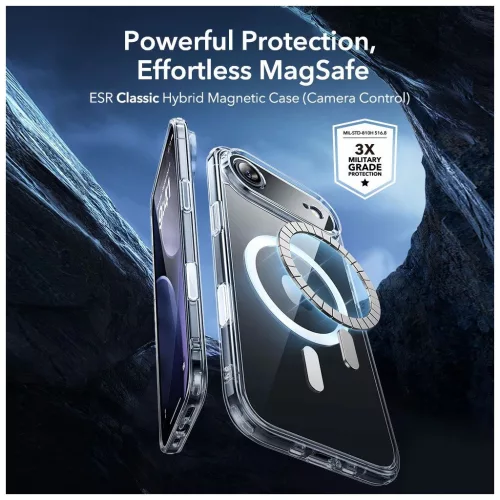 ESR CLASSIC HYBRID MagSafe & üvegfólia iPhone Air készülékhez – átlátszó