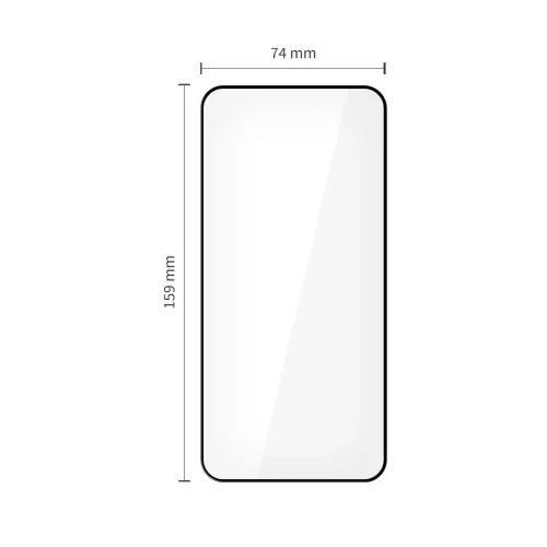 Edzett üveg kijelzővédő TECH-PROTECT GLASS FIT+ 2-PACK XIAOMI 15T / 15T PRO készülékhez fekete