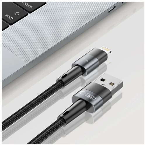 TECH-PROTECT ULTRABOOST Lightning kábel 12W/2.4A 200CM szürke