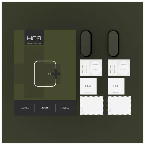 Hibrid üveg kijelzővédő HOFI HYBRID PRO+ 2-PACK XIAOMI SMART BAND 9 / 9 NFC készülékhez fekete