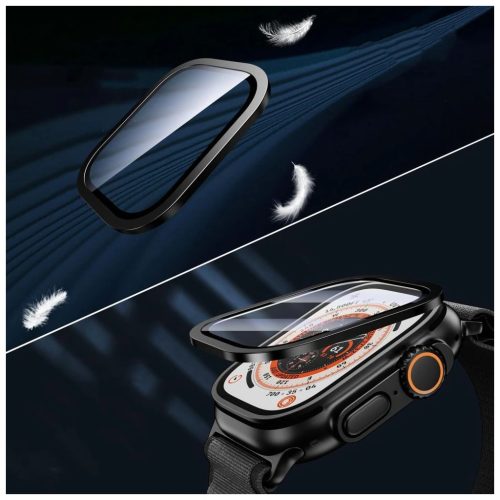 Temperált üveg TECH-PROTECT GLASS RING 2-PACK Apple Watch Ultra 1/2 (49 MM) készülékhez fekete