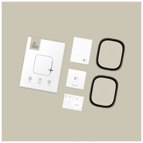 Temperált üveg TECH-PROTECT GLASS RING 2-PACK Apple Watch Ultra 1/2 (49 MM) készülékhez fekete