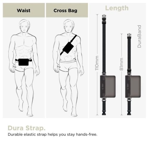 TECH-PROTECT UWP10 Univerzális vízálló tok 10 INCH készülékhez fekete/átlátszó