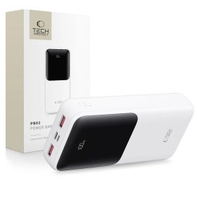 TECH-PROTECT PB02 hordozható töltő 20000MAH 22.5W fehér