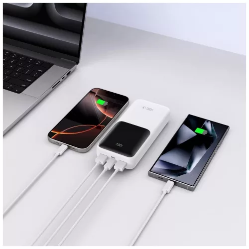 TECH-PROTECT PB02 hordozható töltő 20000MAH 22.5W fehér