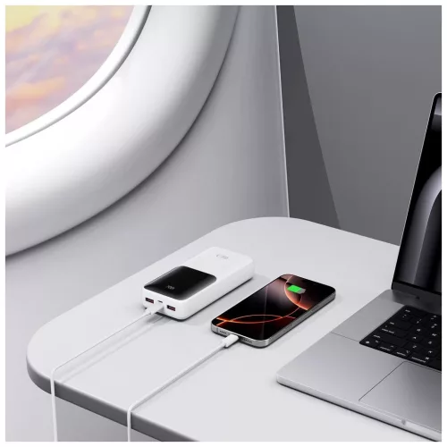 TECH-PROTECT PB02 hordozható töltő 20000MAH 22.5W fehér