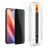 SPIGEN GLAS.TR "EZ FIT" 2-PACK edzett üveg kijelzővédő iPhone 15/16 Privacy készülékhez
