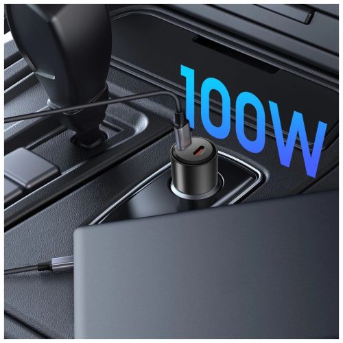 TECH-PROTECT CC03 2-portos autós töltő PD 100W fekete