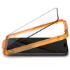 Edzett üveg kijelzővédő Spigen ALM Glass FC 2-PACK iPhone 15 készülékhez fekete
