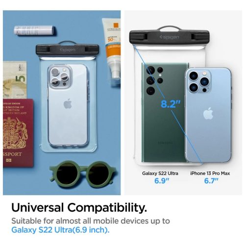 SPIGEN A601 Univerzális vízálló tok CRYSTAL CLEAR