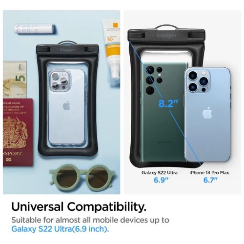 SPIGEN A610 univerzális vízálló úszó tok 2-PACK fekete