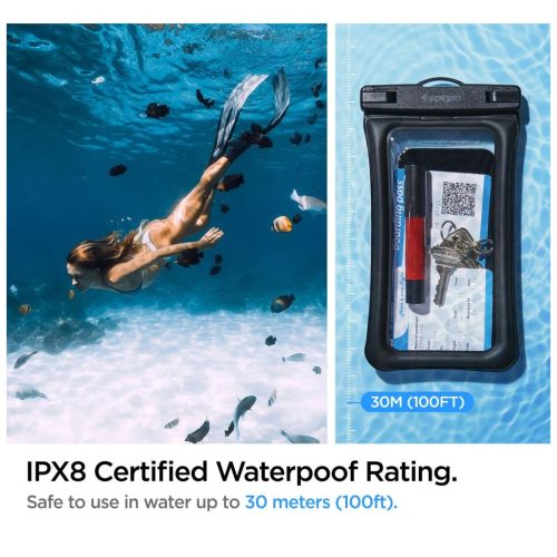 SPIGEN A610 univerzális vízálló úszó tok 2-PACK fekete