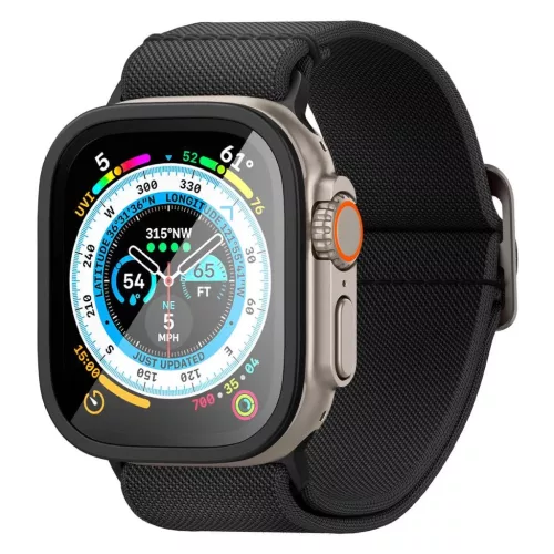Spigen Glas.tr Slim Pro edzett üvegfólia Apple Watch Ultra 1/2 (49 MM) készülékhez fekete