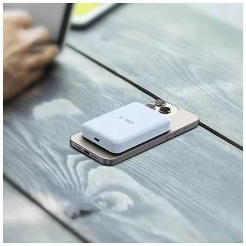 TECH-PROTECT PB11 LIFEMAG MAGSAFE hordozható töltőbank 10000MAH kék