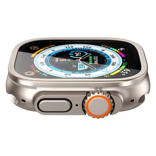 Erősített üveg kijelzővédő Spigen Glas.TR Slim Pro Apple Watch Ultra 1/2 (49 MM) titán készülékhez