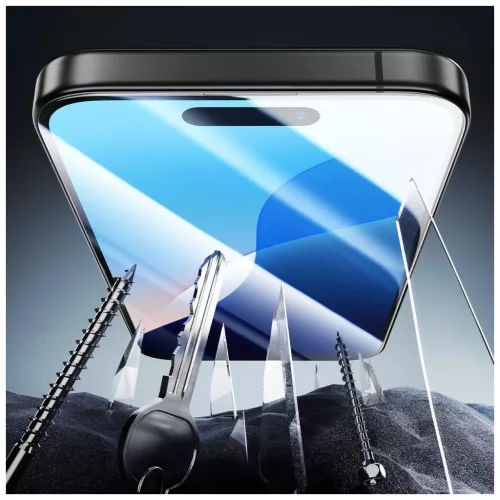 ESR ARMORITE iPhone 16 Pro Max készülékhez temperált üveg kijelzővédő fekete