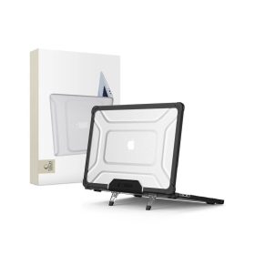   TECH-PROTECT SMARTSHELL PRO MacBook Air 13 tok készülékhez M2 / M3 / M4 / 2023-2025 fekete / átlátszó