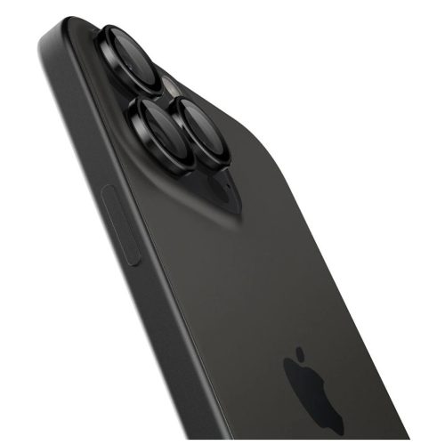 SPIGEN Optik Pro Glas.tr "EZ Fit" kameravédő – 2 db, iPhone 14 Pro / Max / 15 Pro / Max / 16 Pro / Max / 17 Pro / Max készülékhez, fekete