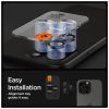 SPIGEN Optik Pro Glas.tr "EZ Fit" kameravédő – 2 db, iPhone 14 Pro / Max / 15 Pro / Max / 16 Pro / Max / 17 Pro / Max készülékhez, fekete