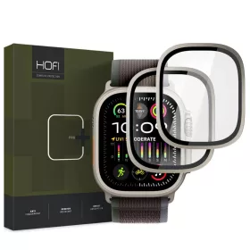   Edzett üveg HOFI GLASS RING 2-PACK Apple Watch Ultra 1 / 2 (49 mm) Titanium készülékhez