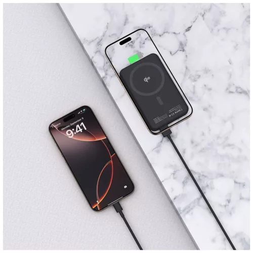 TECH-PROTECT PB24 LIFEMAG QI2 MAGSAFE HORDOZHATÓ TÖLTŐ 10000MAH fekete