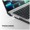 TECH-PROTECT SMARTSHELL PRO védőtok MacBook Pro 14 M1/M2/M3/M4/M5 2021-2025 készülékhez fekete/átlátszó