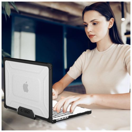 TECH-PROTECT SMARTSHELL PRO védőtok MacBook Pro 14 M1/M2/M3/M4/M5 2021-2025 készülékhez fekete/átlátszó