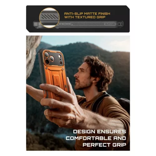 SUPCASE UNICORN BEETLE PRO iPhone 17 Pro készülékhez tok korall