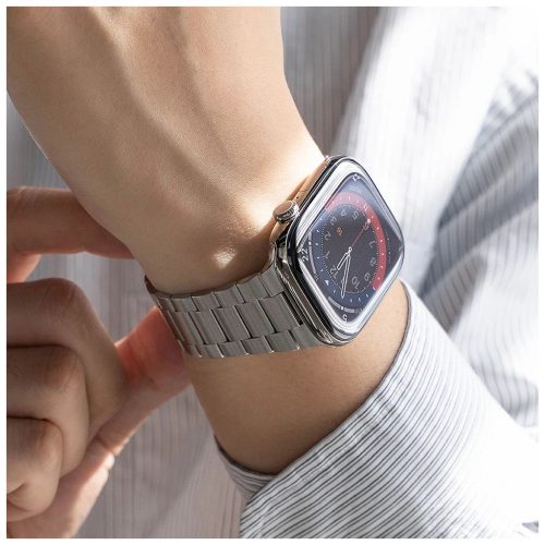 RINGKE METAL ONE AIR Apple Watch 8 / 9 / 10 / 11 / SE / ULTRA készülékhez (44 / 45 / 46 / 49 MM) ezüst