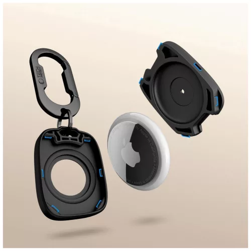 TECH-PROTECT VELAR Apple AirTag készülékhez védőtok 1/2 fekete