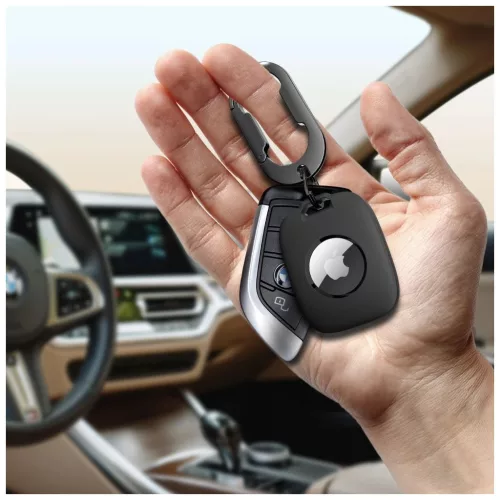 TECH-PROTECT VELAR Apple AirTag készülékhez védőtok 1/2 fekete