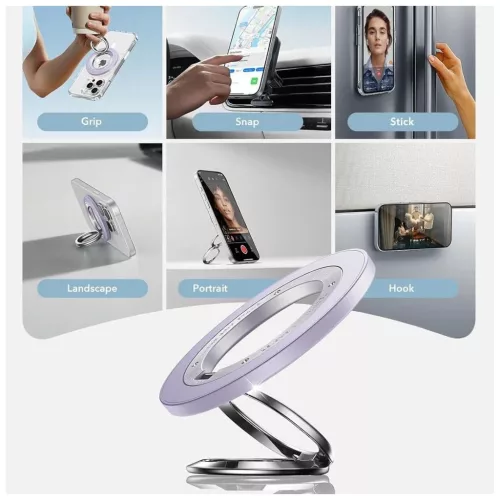 ESR MAGNETIC 360 HALOLOCK MAGSAFE Telefon Gyűrű levendula