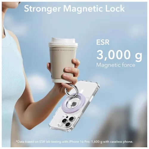 ESR MAGNETIC 360 HALOLOCK MAGSAFE Telefon Gyűrű levendula